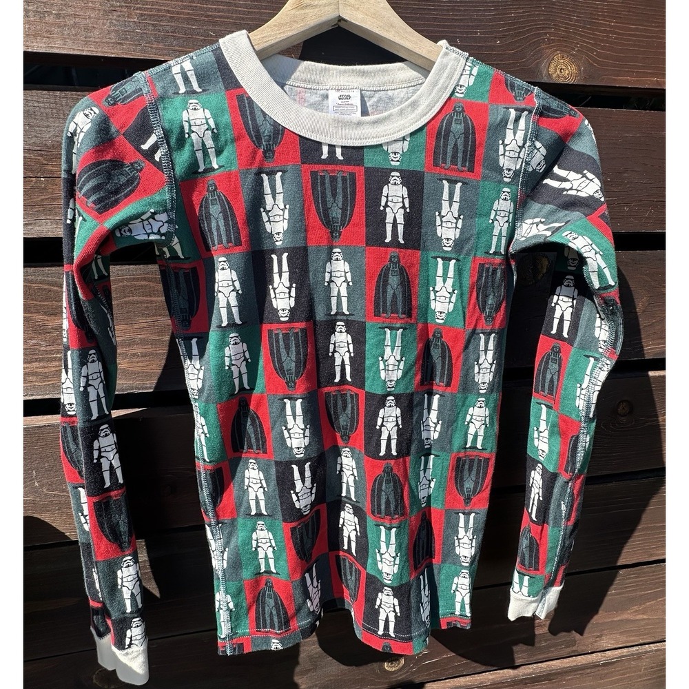 Hanna Andersson Organic Star Wars Storm Trooper Pajama Top Adult XS